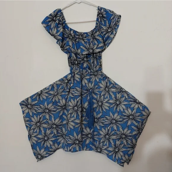 charlotte russe blue floral dress The Charlotte Dress in Chambray Blue Baroque 0 / Chambray Blue Baroque main image 1